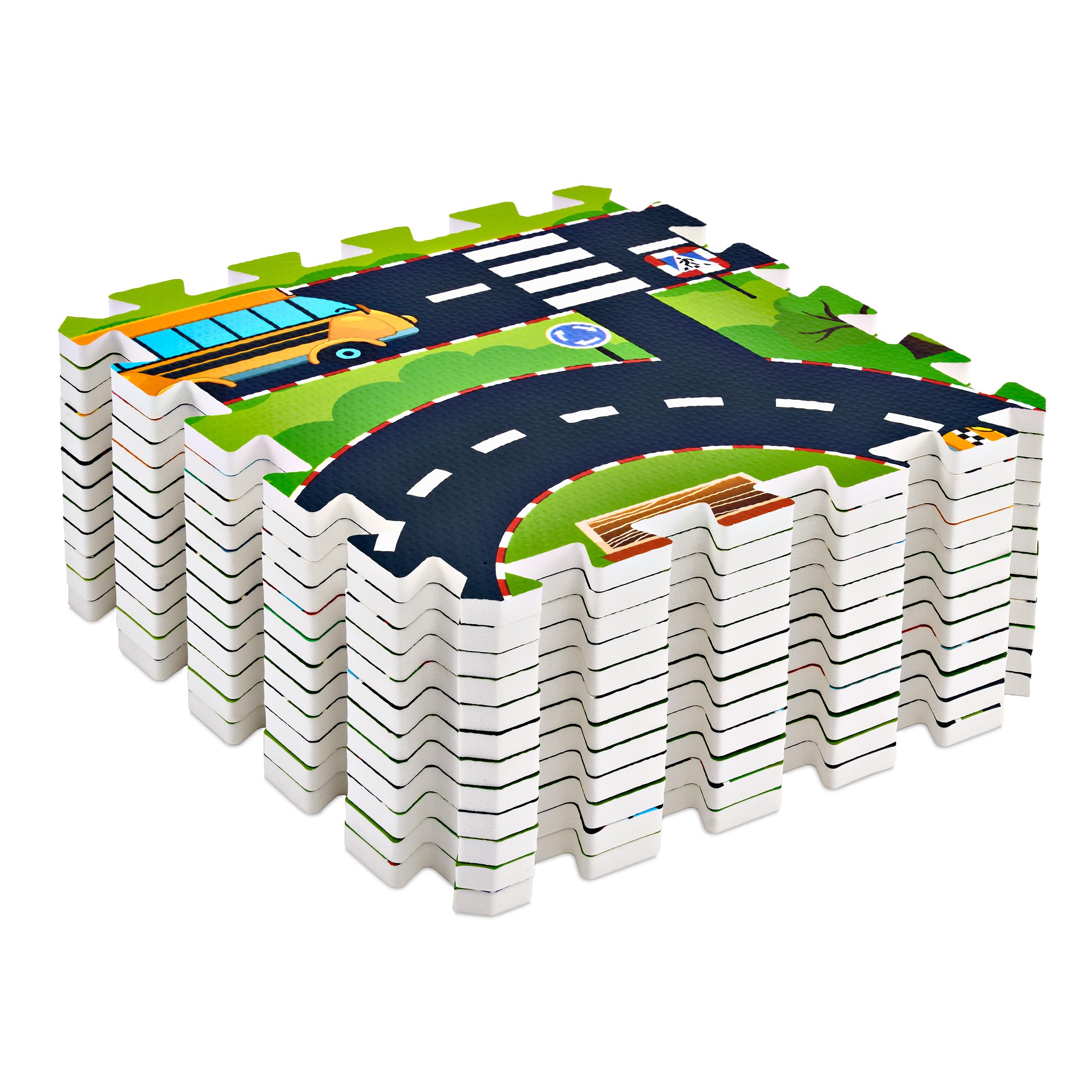 Sorbus border tiles provide a neat edge and stable boundary for the track layout.