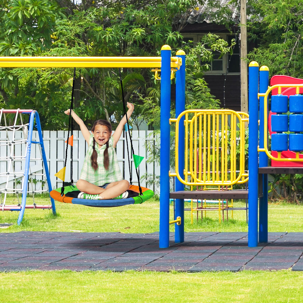 Sorbus kids swing easy-install setup supports quick backyard fun.