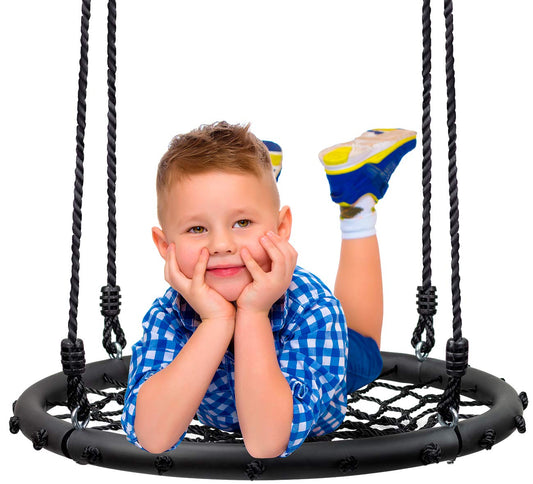 Sorbus saucer tree swing with 24in net seat for safe outdoor fun.