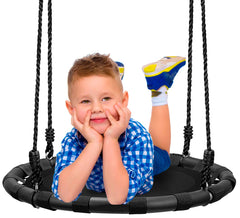 Sorbus Saucer Tree Swing 24-inch seat for safe backyard fun and imaginative play