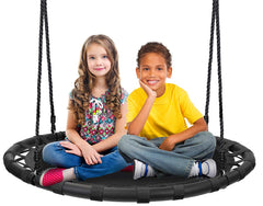 Sorbus Saucer Tree Swing 40-inch seat offers roomy, safe outdoor fun for kids