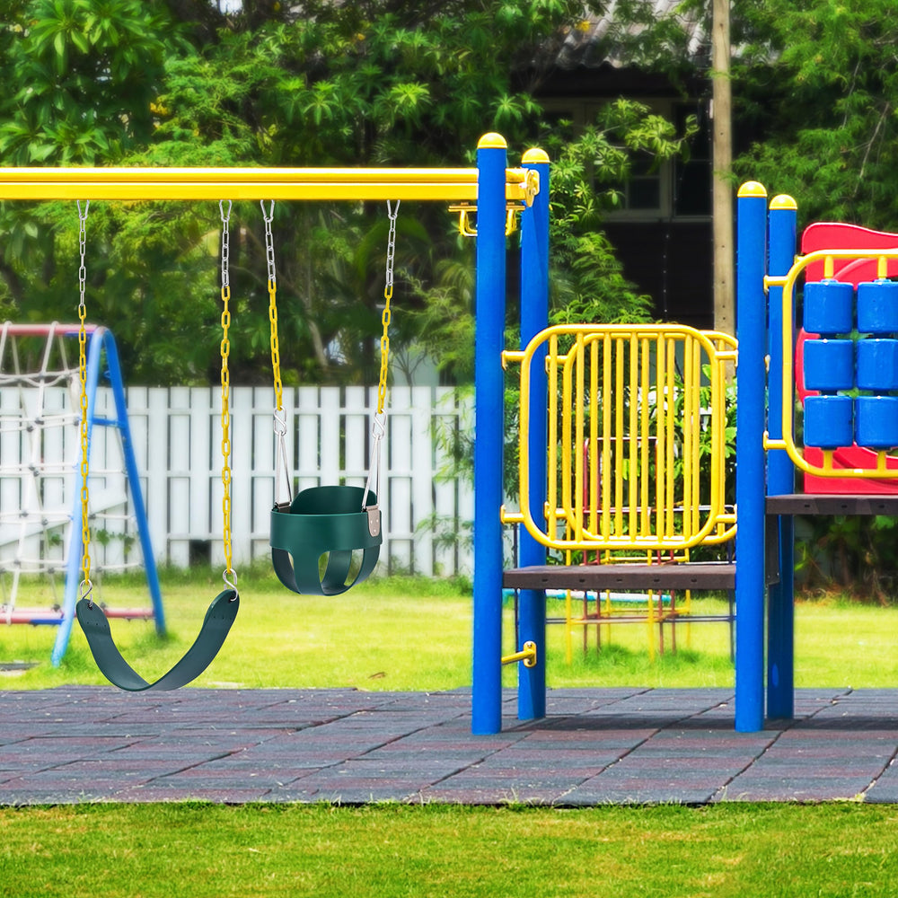 Sorbus swing seat close-up shows durable material and weather resistance.