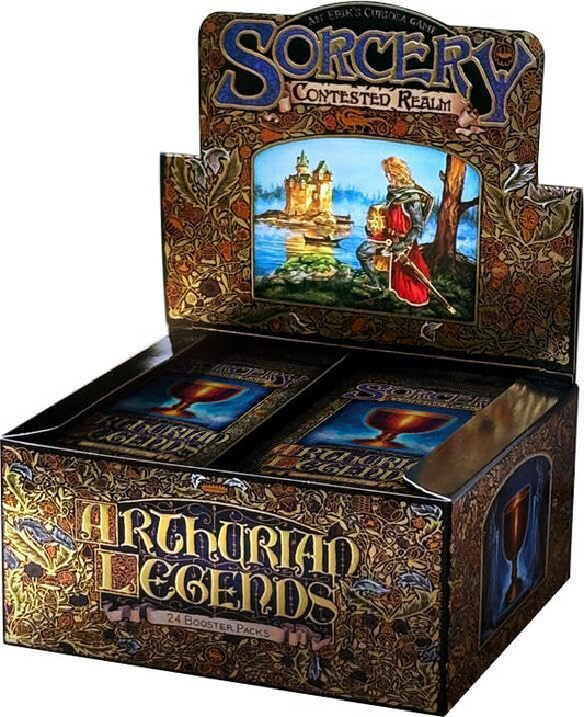 Sorcery Arthurian Legends booster box with 24 packs, ideal for collectors and competitive players.