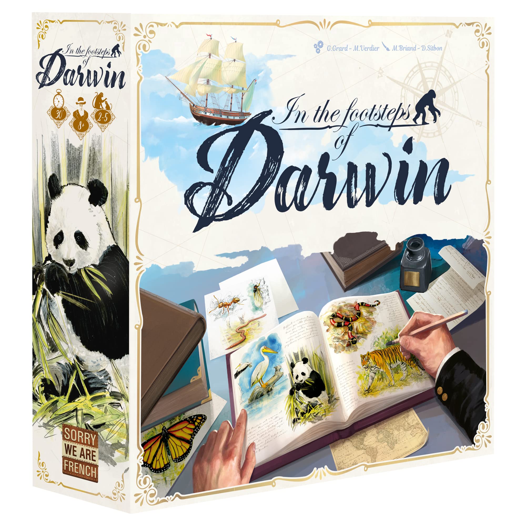 Sorry We Are French Beagle token adds charm and collectability to In The Footsteps of Darwin.