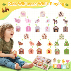 Sortnic animal names and sounds puzzle supports imaginative storytelling and language exposure