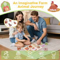 Sortnic toddler puzzle with jumbo knobs supports secure grasp and fine motor practice