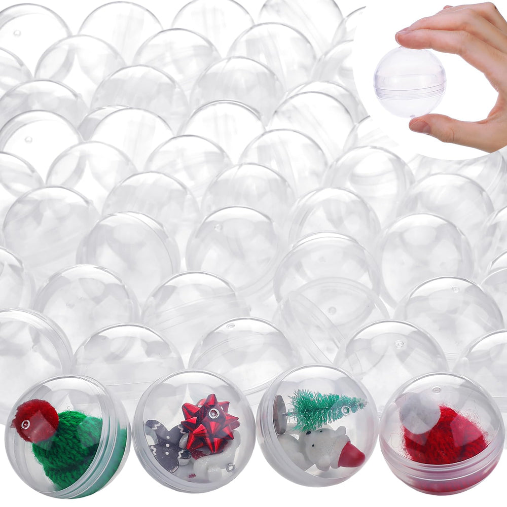Sosation 2-inch gumball capsule close-up demonstrating clear plastic for prizes