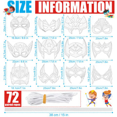 Sosation hero masks set, design-02, fosters creativity in classroom crafts