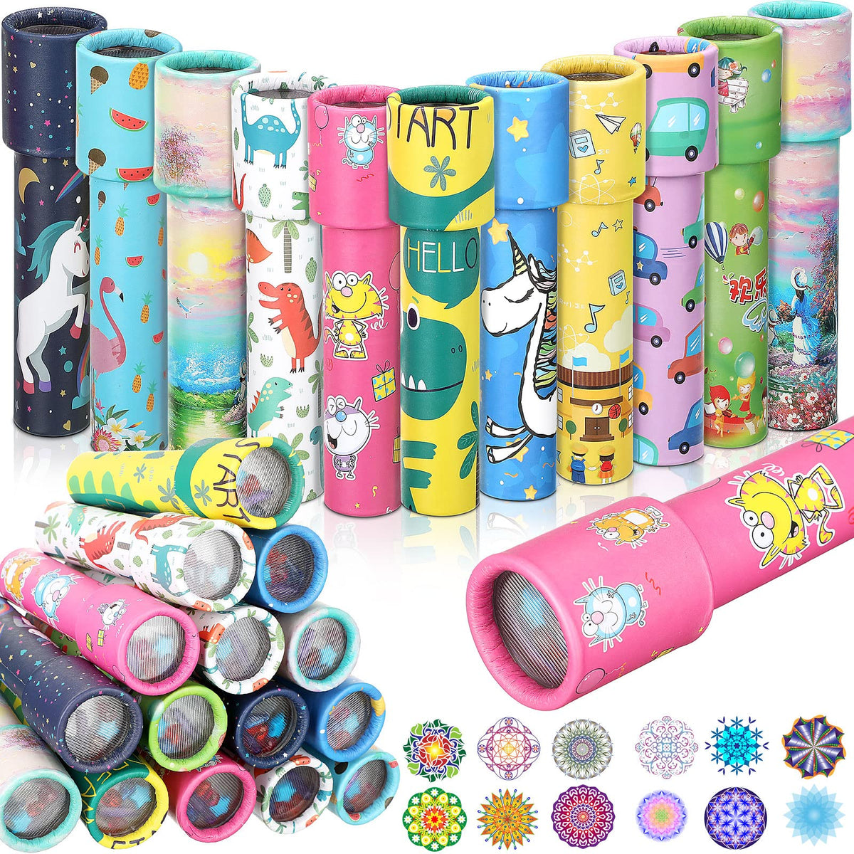 Sosation Kaleidoscope 24pc wrapper varieties reveal playful patterns to spark curiosity.