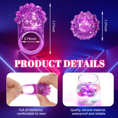 Soft silicone Sosation ring provides comfortable wear for teens and adults during long party nights.