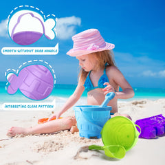 Sosation sand buckets with detachable handles for simple storage and setup.