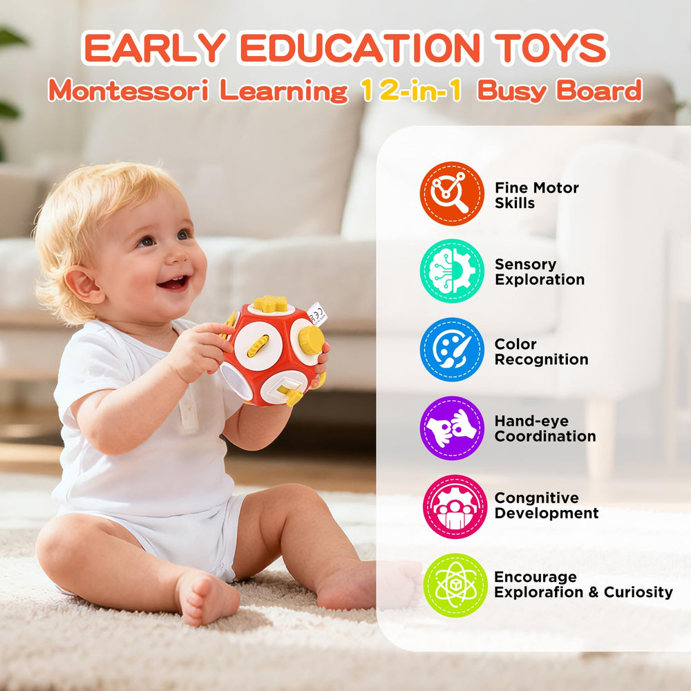 SOSUSHOE busy board twist switch enhances tactile exploration during travel.