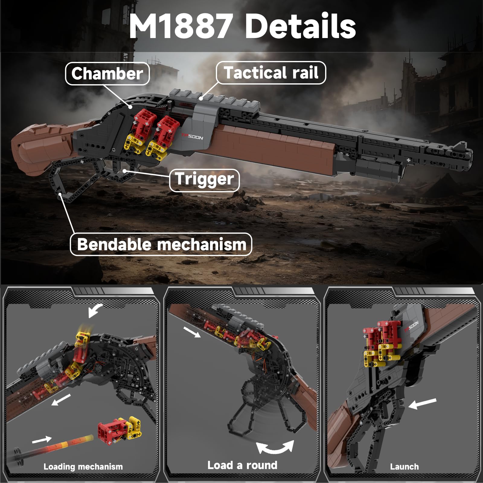 Sosuy M1887 movable slide demonstrates authentic operation during play