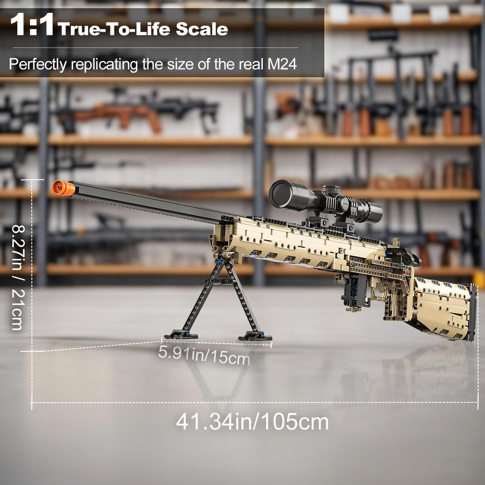 Sosuy M24 with detachable magazine highlighted for interactive play.