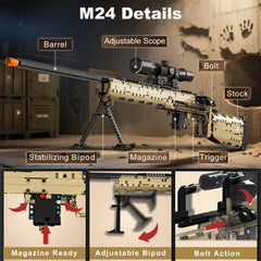 Sosuy M24 movable slide showcased in action-ready pose.