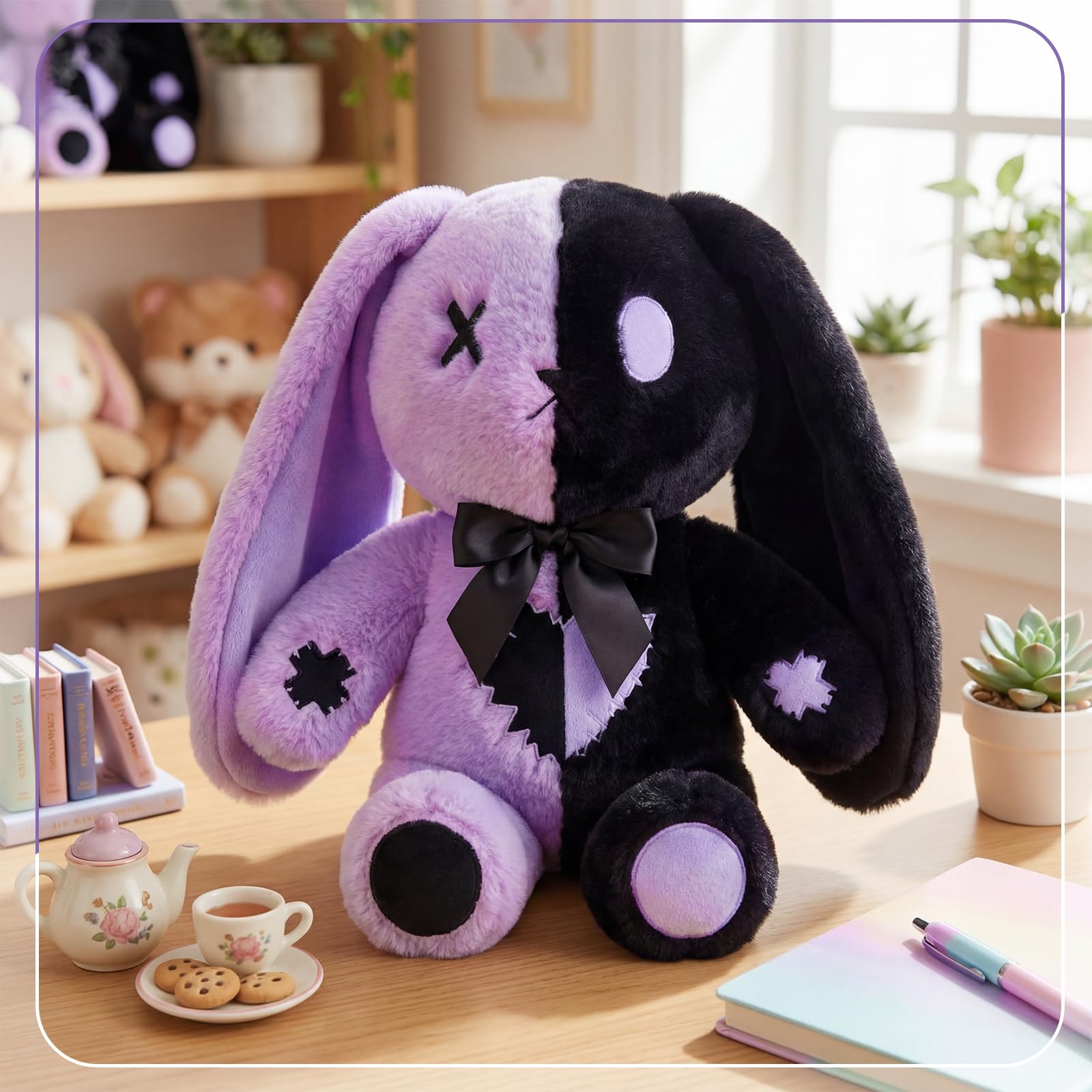 Sotiff 12inch bunny plush serves as a playful sleep companion.