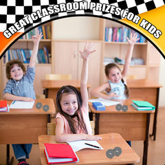 Sotiff checkered flag spinner adds racing flair to prizes and games.