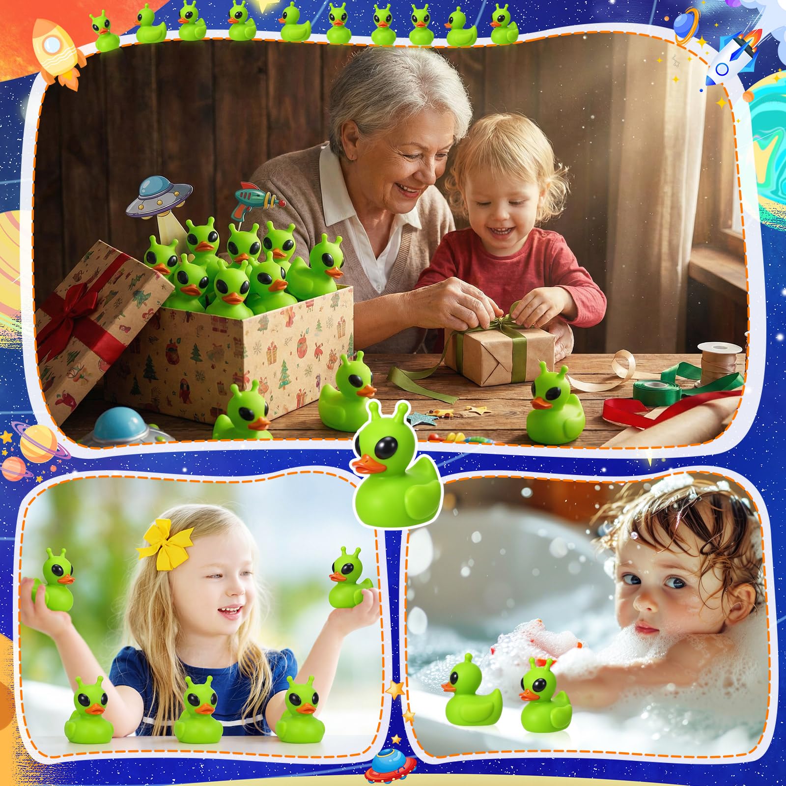 Sotiff green alien duck Easter gift for playful moments