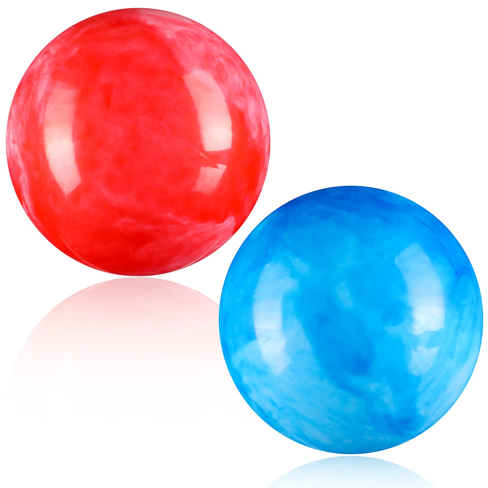 Sotiff marbleized 8.5-inch red-blue ball for outdoor play and family fun