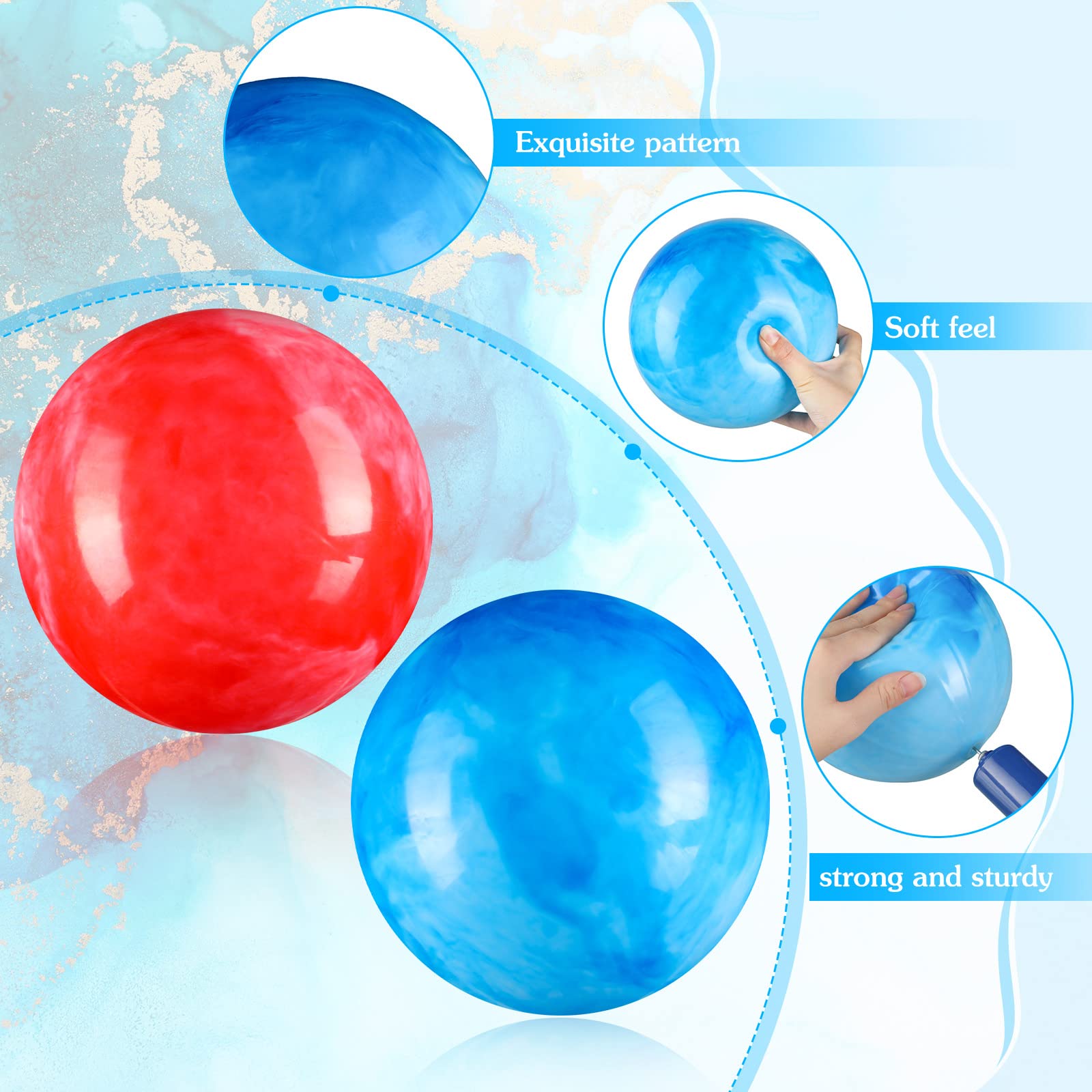Sotiff PVC playground ball with marble texture for gatherings
