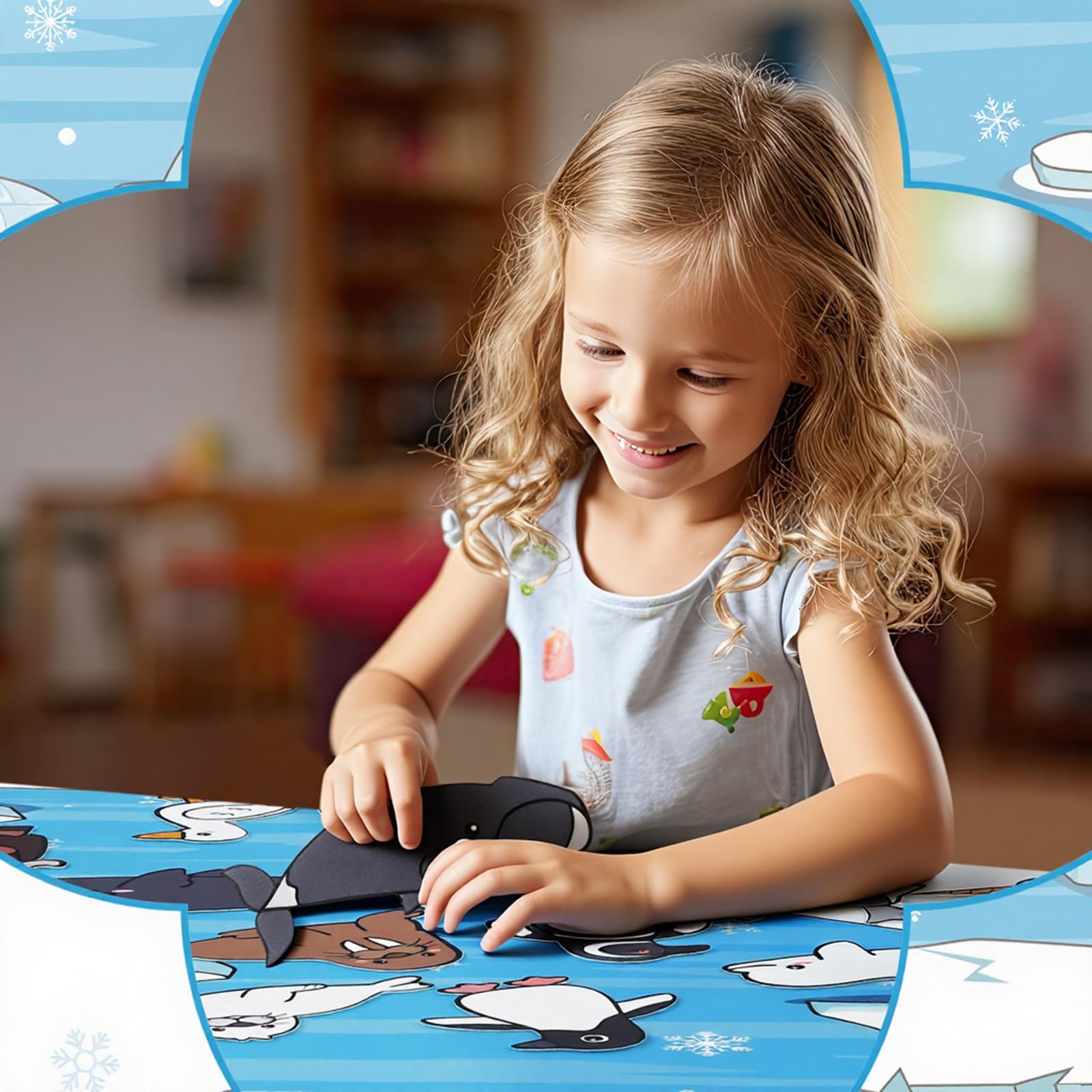 Sotiff polar animals felt board kit for winter crafts and play