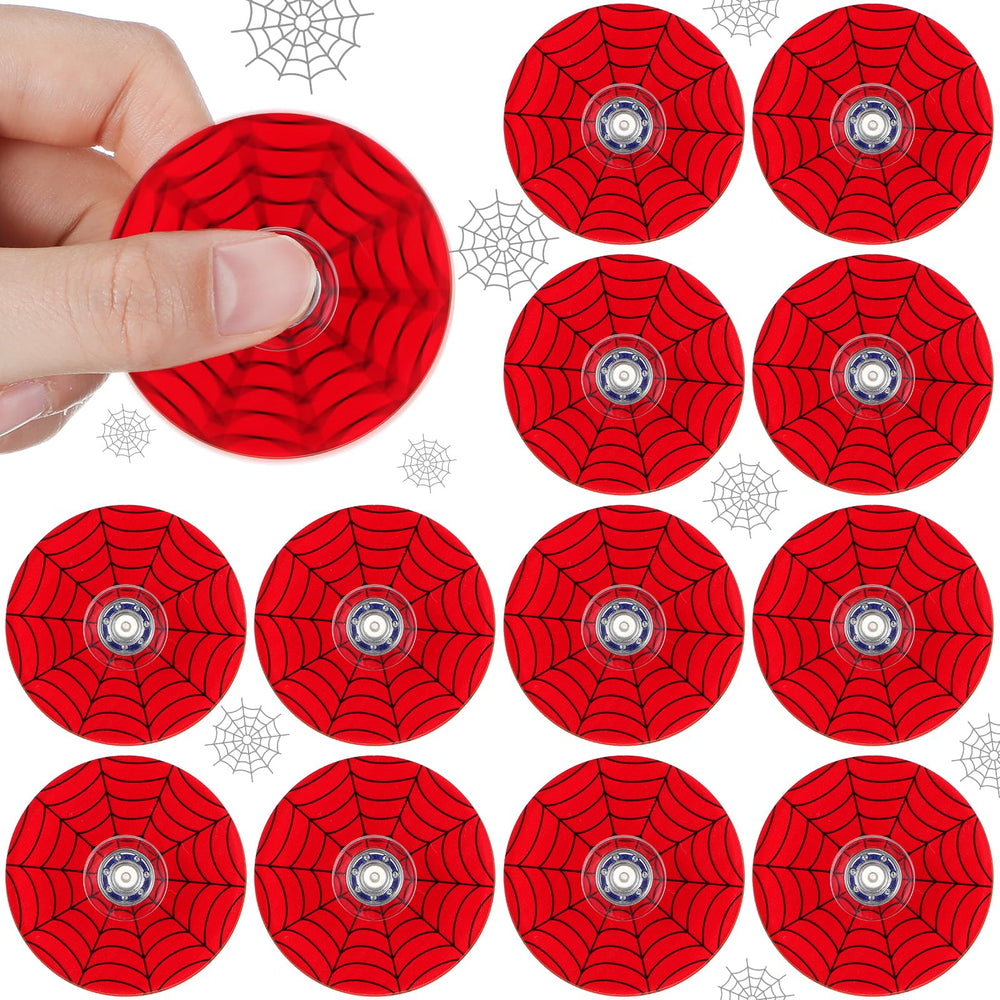 Sotiff Spider Web fidget spinner red, portable for on-the-go play and focus.
