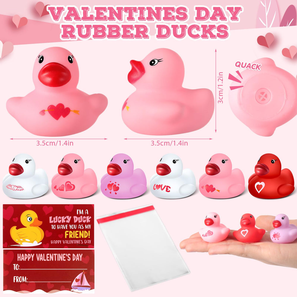 Sotiff Valentine ducks color varieties showcase romantic party vibes.