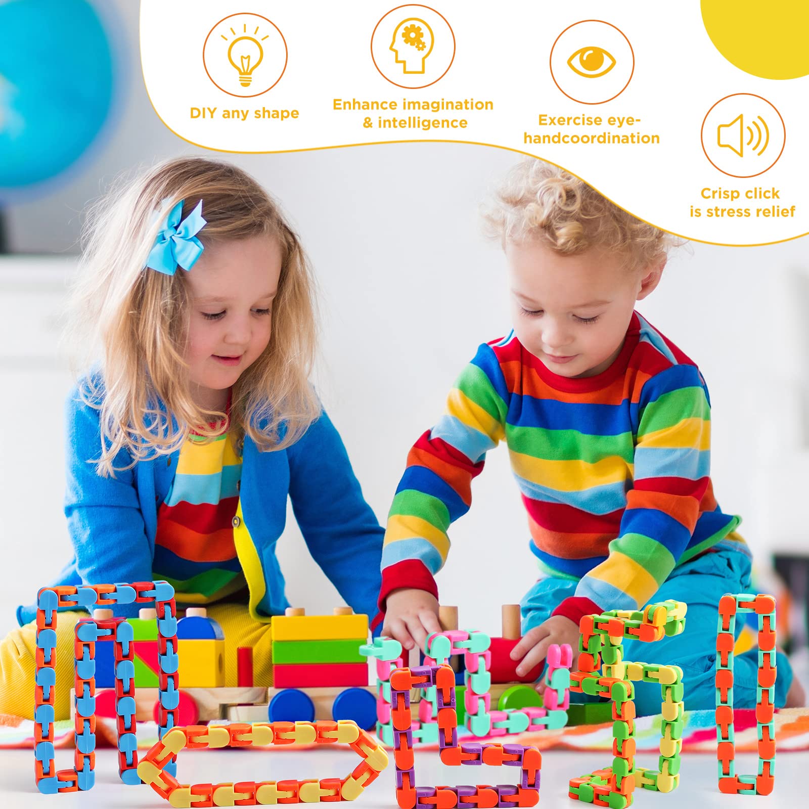 Sotiff wacky track stress relief: turning and locking for mindful play.