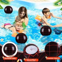Soulchen beach ball 8in spiderweb pattern ideal for group play and games.
