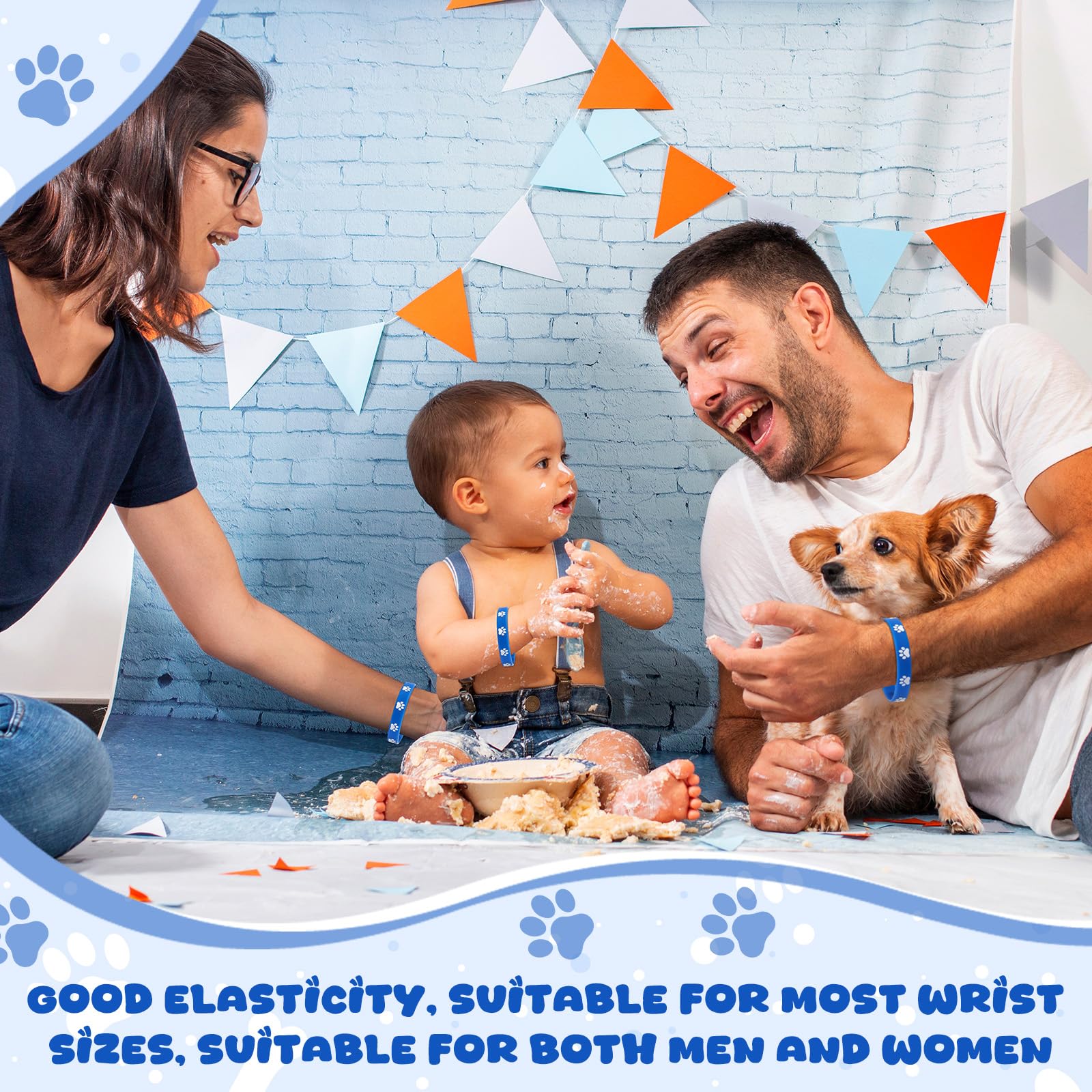 Soulchen birthday decor paw bracelets, perfect for gifts and giveaways.