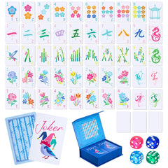 Soulchen Blossom American Mahjong Cards with a vivid blossom motif for easy readability.