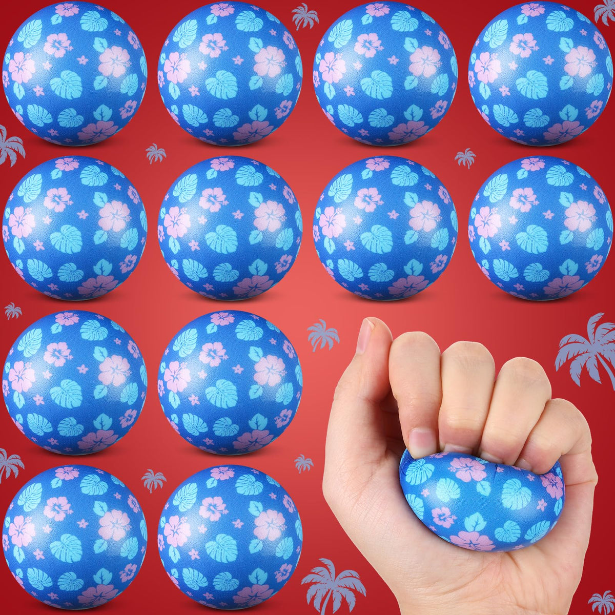 Soulchen blue Hawaii themed stress ball for on the go relief and play.