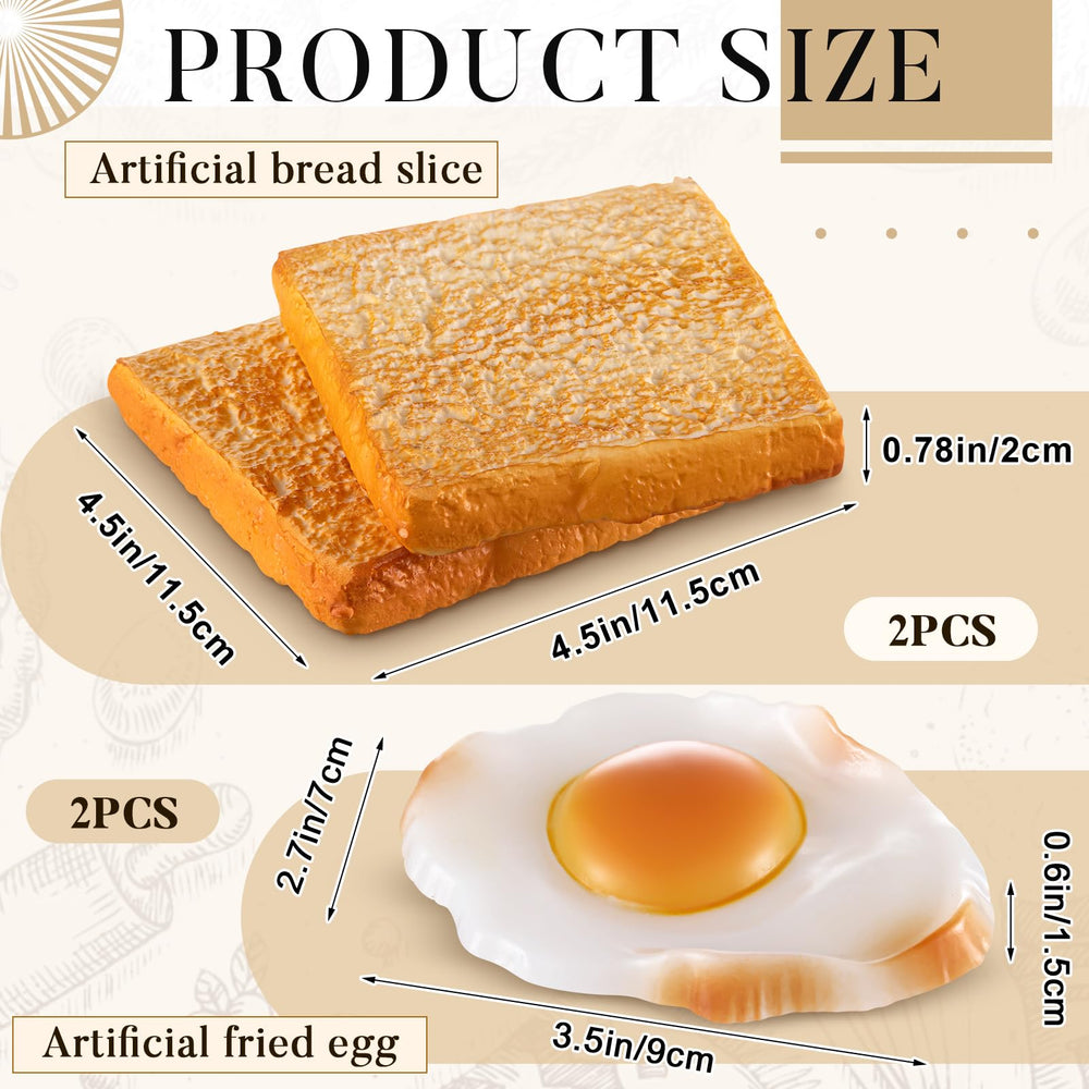 Soulchen fake toast – realistic bread piece for shelves and product demos