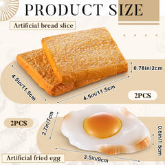 Soulchen fake toast – realistic bread piece for shelves and product demos
