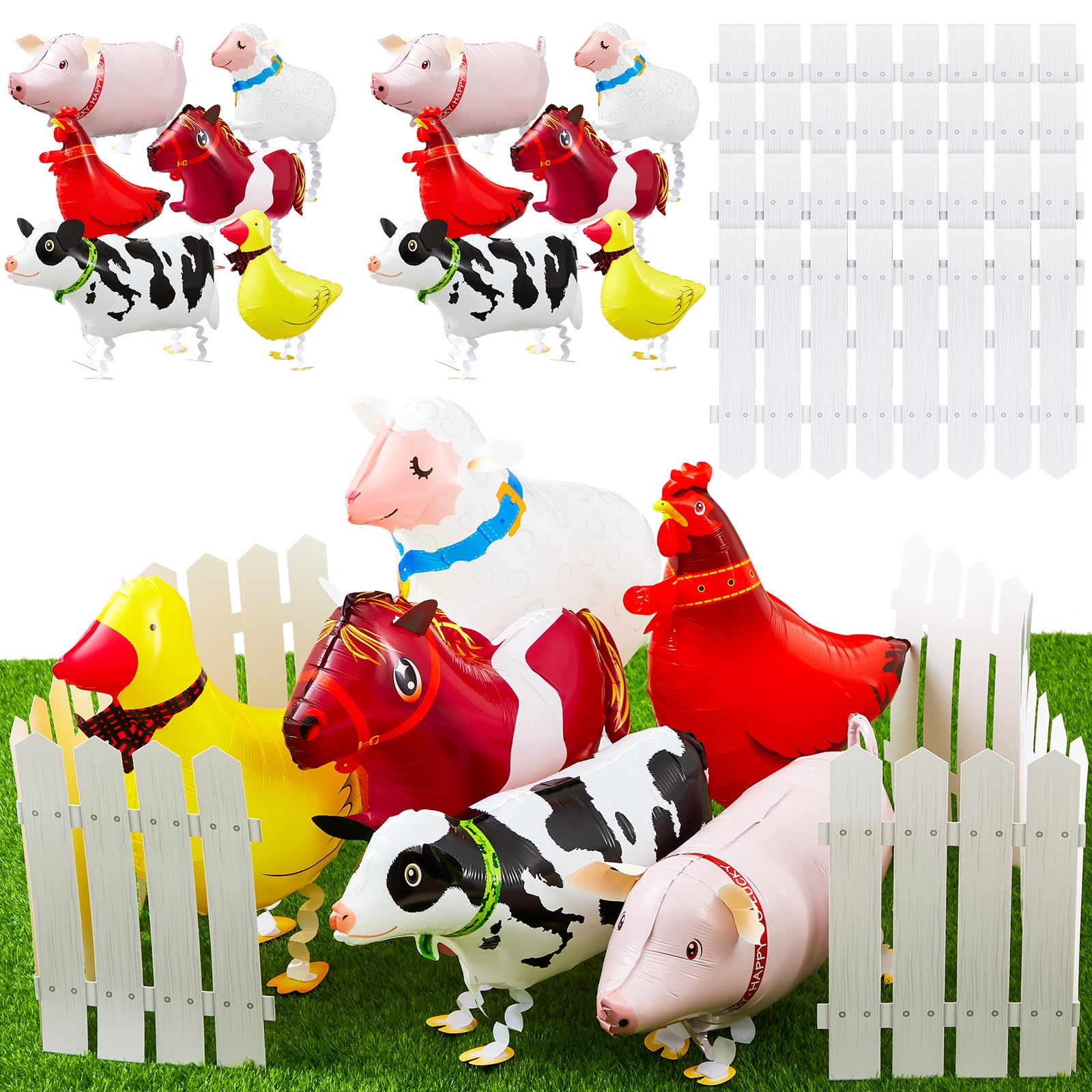 Soulchen farm animal balloon cow for a lively farm-themed party backdrop