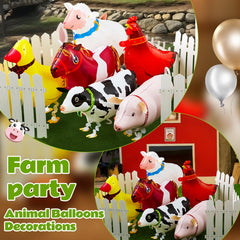 Soulchen farm animal balloon sheep creates immersive farm vibe for guests