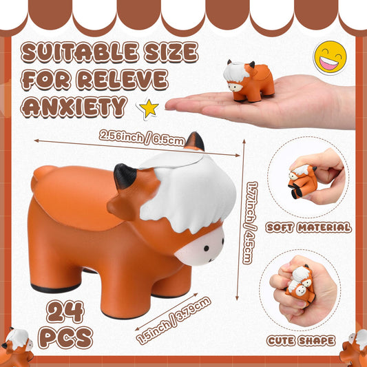 Soulchen Highland Cow stress ball handheld compact tool for pocket play and focus