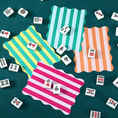 Soulchen Mahjong shuffler PVC material closeup, durable paddles for repeated use.