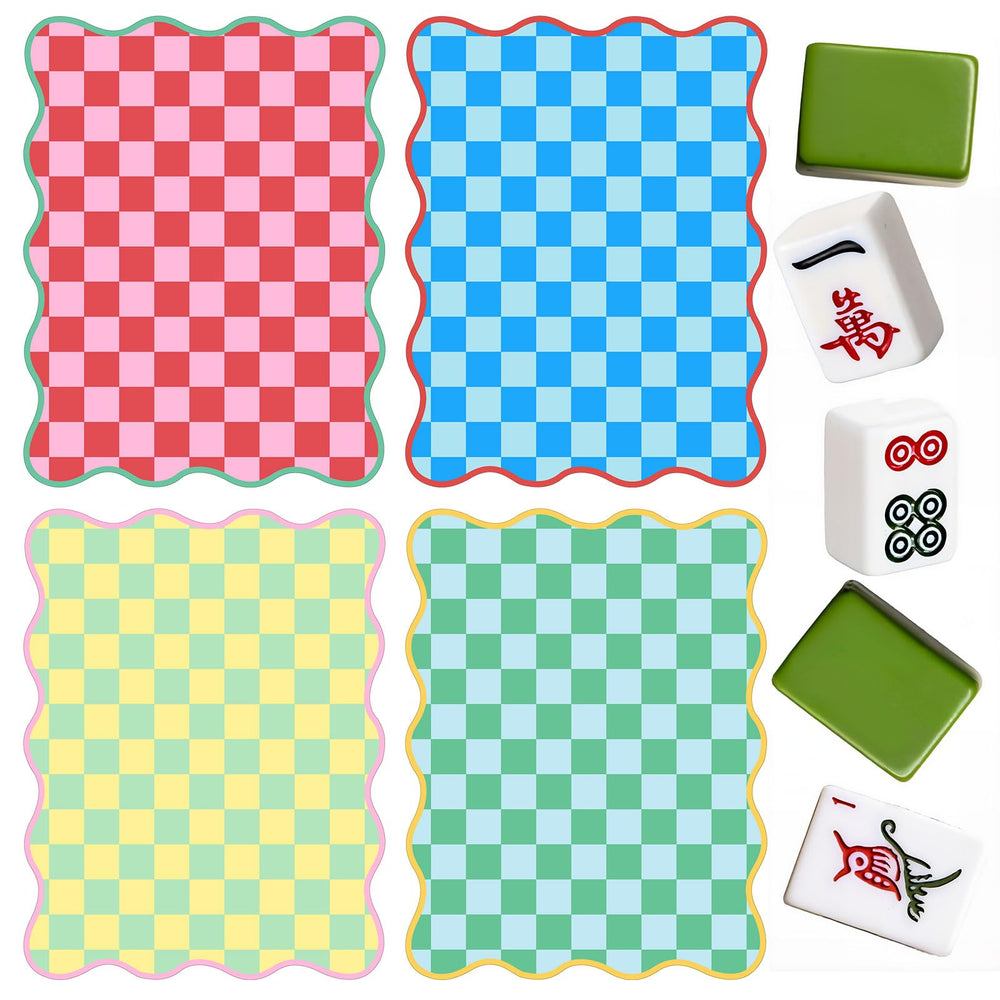 Soulchen mahjong shuffler red with wavy edge adds vibrant color to game nights.