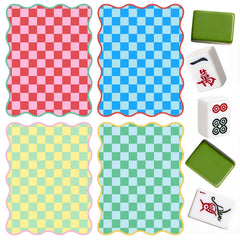 Soulchen mahjong shuffler red with wavy edge adds vibrant color to game nights.