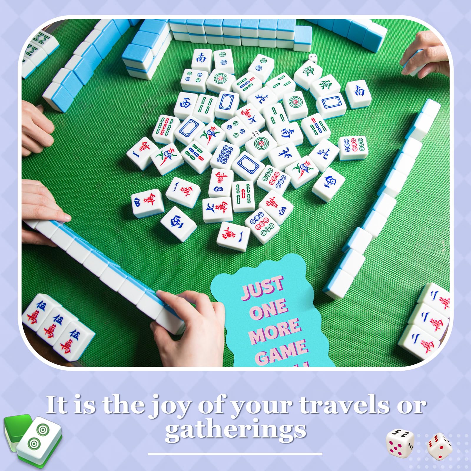 Soulchen Mahjong Shuffler thickened plastic for durable use.