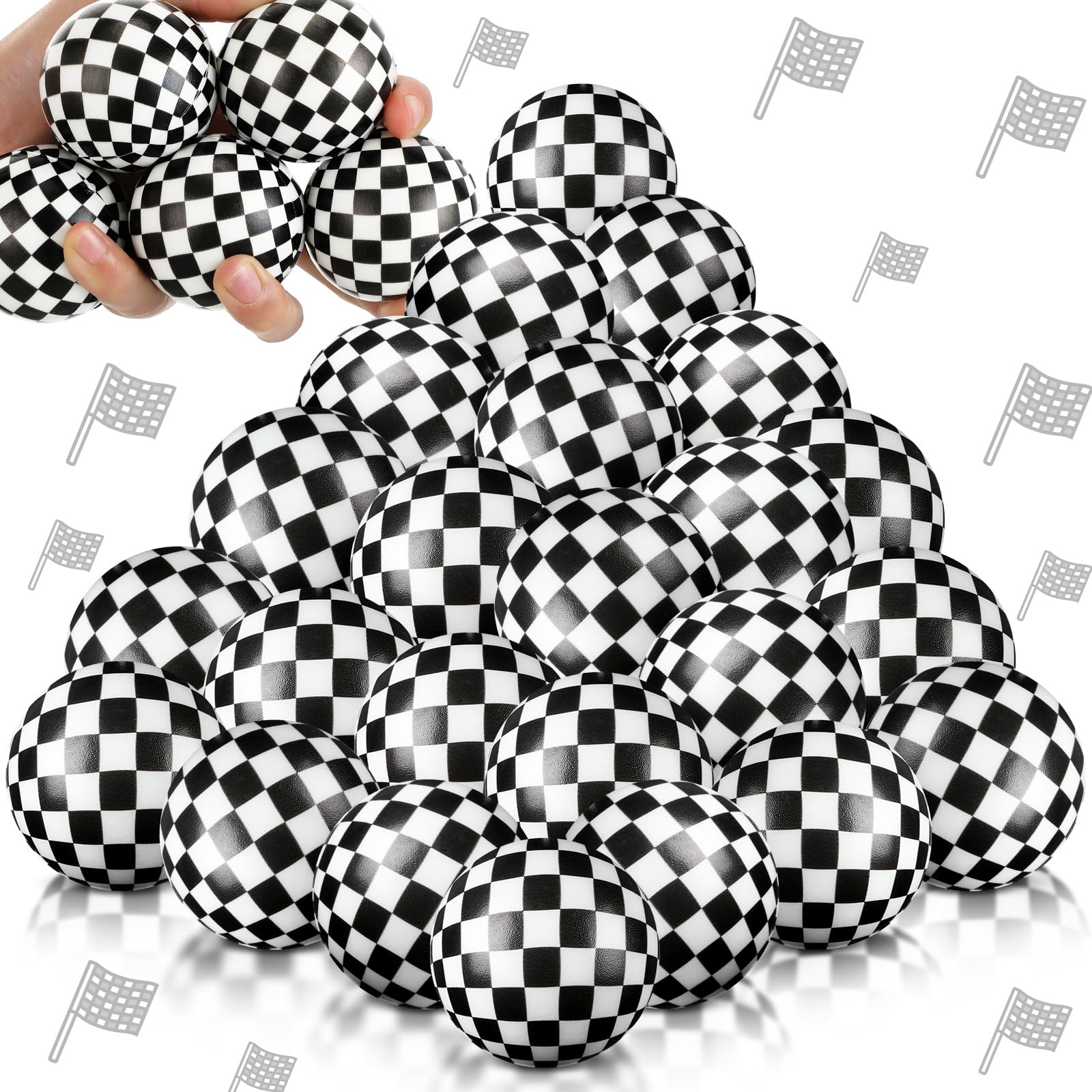 Soulchen race cars stress ball front view for on-the-go relief.