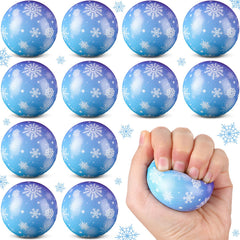Soulchen snowflake stress ball blue, portable stress relief for kids.