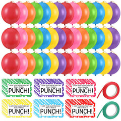 Soulchen valentines punch balloons in neon colors ready for classroom fun