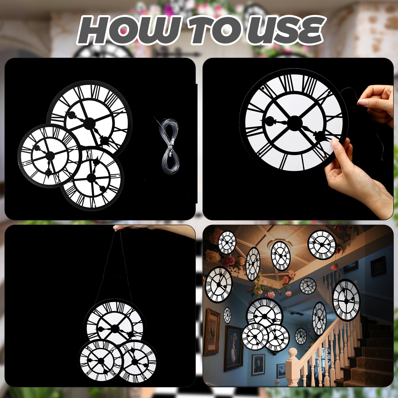 Soulchen Wonderland clock 30cm prints on sturdy cardstock ensure high visibility in any venue.