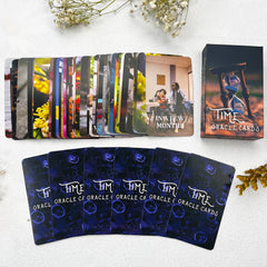 Soulme Family game setup with cards, a fun, contemplative party activity.