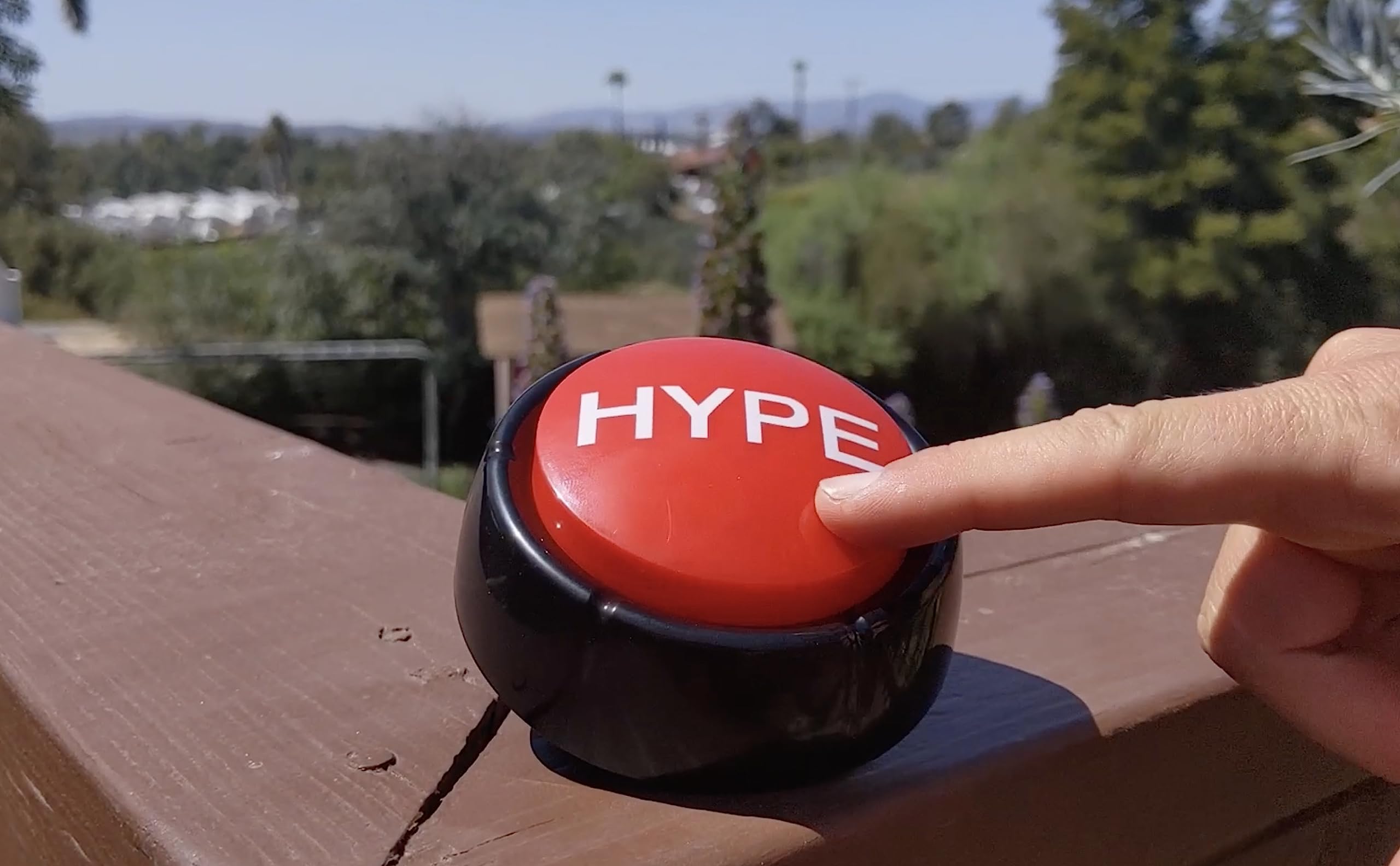 Sound RX Hype Button party-use gag, perfect for celebrations and pranks.
