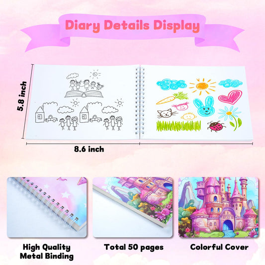 Souroyea journal with a 6x8 inch notebook for doodling and storytelling.