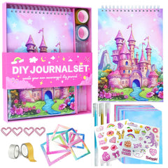 Souroyea DIY Journal Kit pink cover for creative journaling and memory keeping.