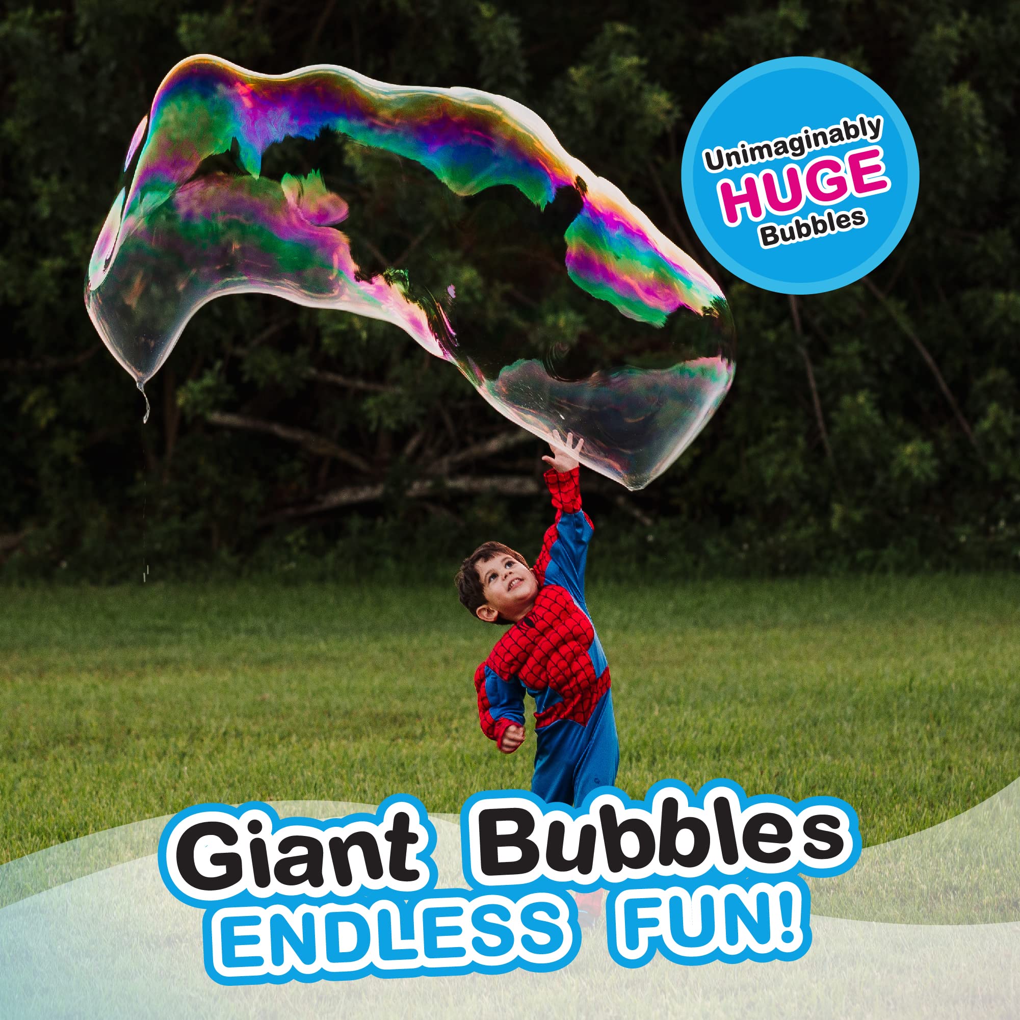 South Beach Bubbles two-handle design helps form long bubbles.